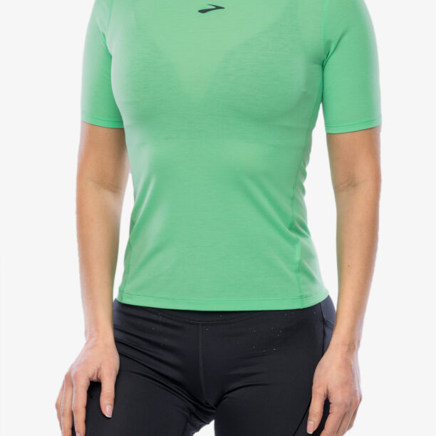 Tricou alergare femei Brooks High Point Short Sleeve - hyper green