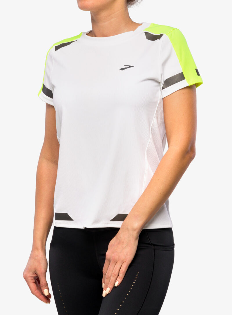 Tricou alergare femei Brooks Run Visible Short Sleeve - white/nightlife