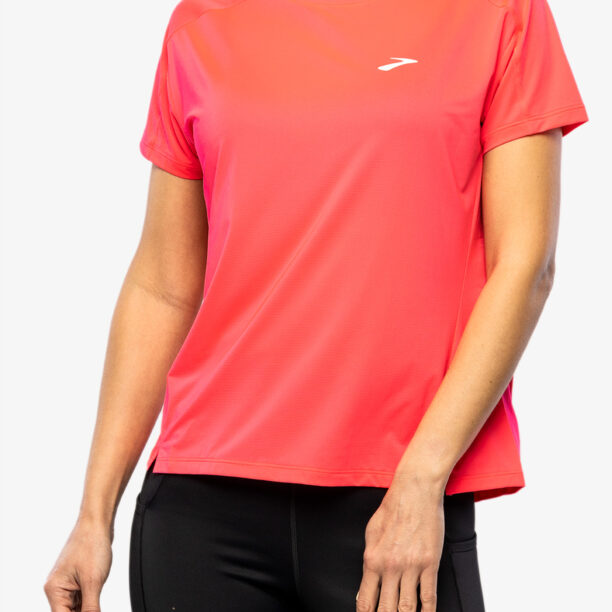 Cumpăra Tricou alergare femei Brooks Sprint Free Short Sleeve 2.0 - hyper pink