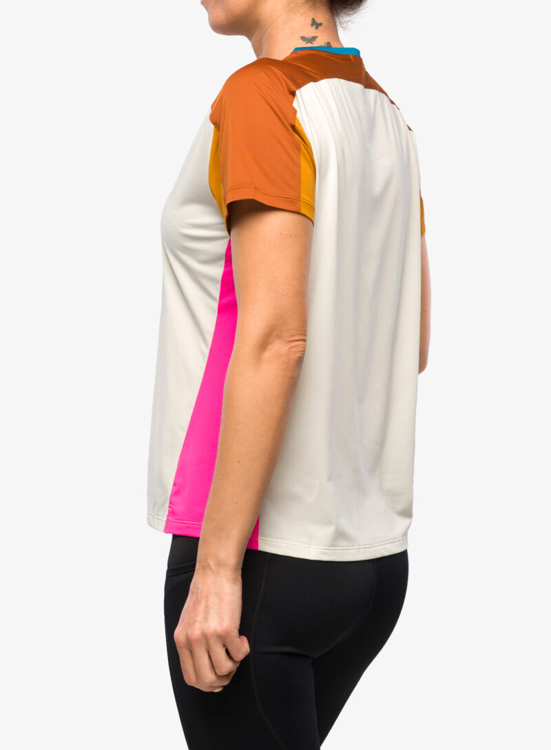 Tricou alergare femei Brooks Sprint Free Short Sleeve 2.0 - lightest sky/ochre/fuchsia preţ