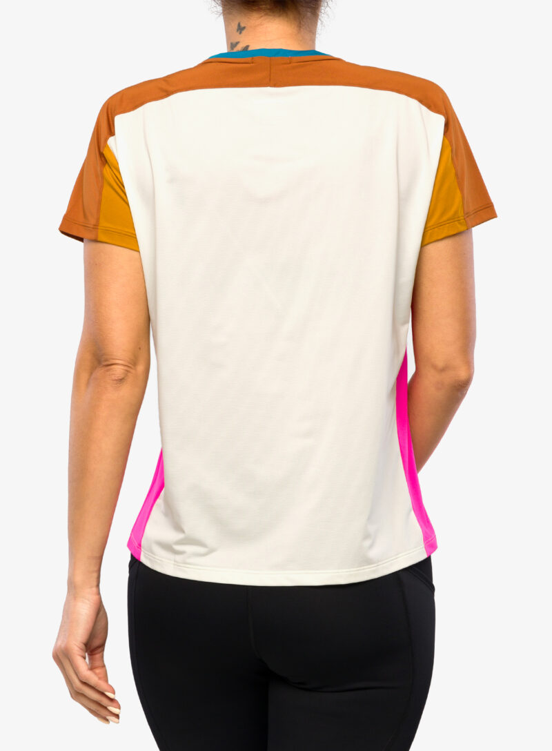 Cumpăra Tricou alergare femei Brooks Sprint Free Short Sleeve 2.0 - lightest sky/ochre/fuchsia