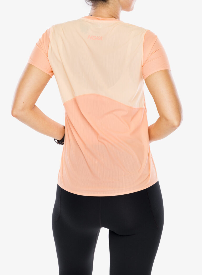 Tricou alergare femei Hoka Performance Run Short Sleeve - papaya preţ