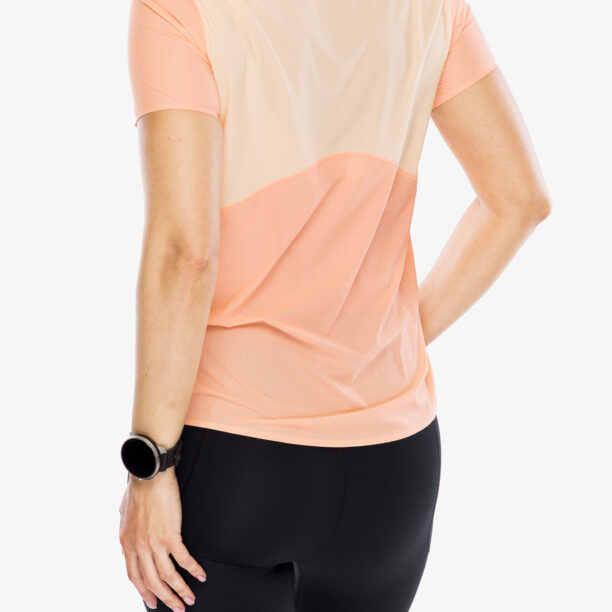 Preţ Tricou alergare femei Hoka Performance Run Short Sleeve - papaya