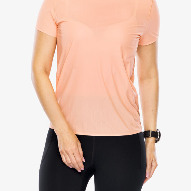 Tricou alergare femei Hoka Performance Run Short Sleeve - papaya