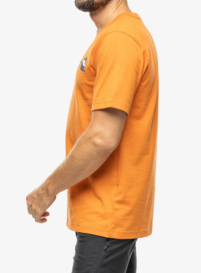 Cumpăra Tricou barbati Carhartt Core Logo T-Shirt S/S - marmalade heather