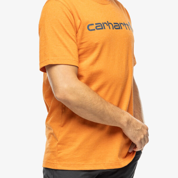 Preţ Tricou barbati Carhartt Core Logo T-Shirt S/S - marmalade heather