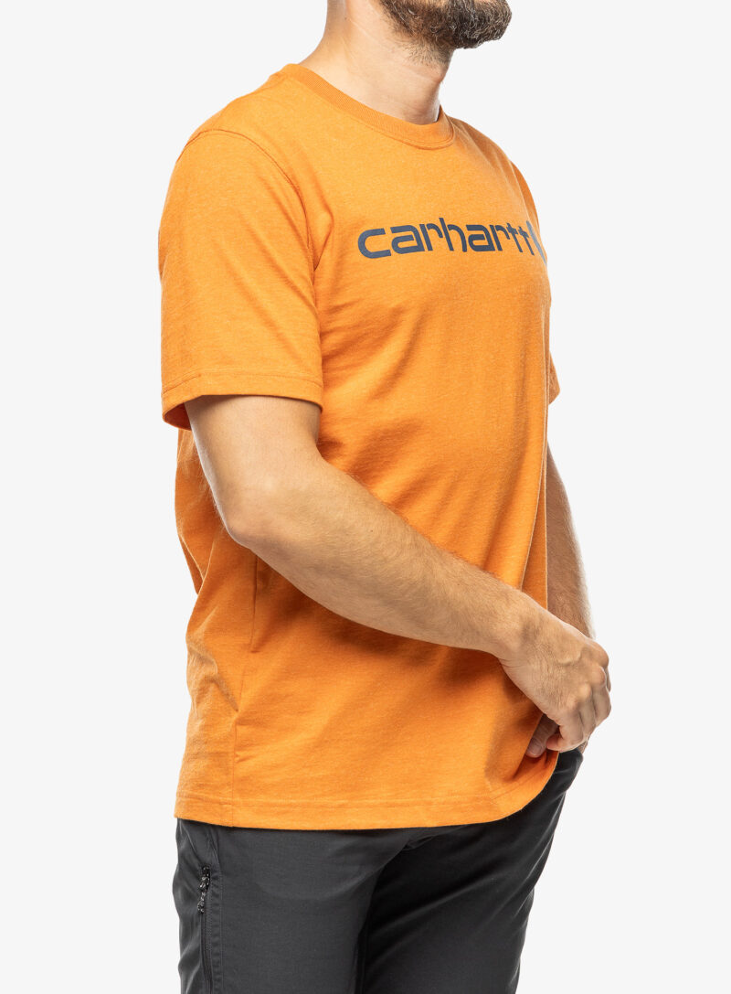 Preţ Tricou barbati Carhartt Core Logo T-Shirt S/S - marmalade heather