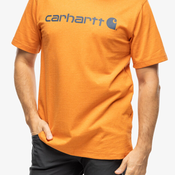 Tricou barbati Carhartt Core Logo T-Shirt S/S - marmalade heather