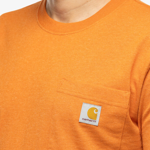 Preţ Tricou barbati Carhartt K87 Pocket S/S T-Shirt - marmalade heather