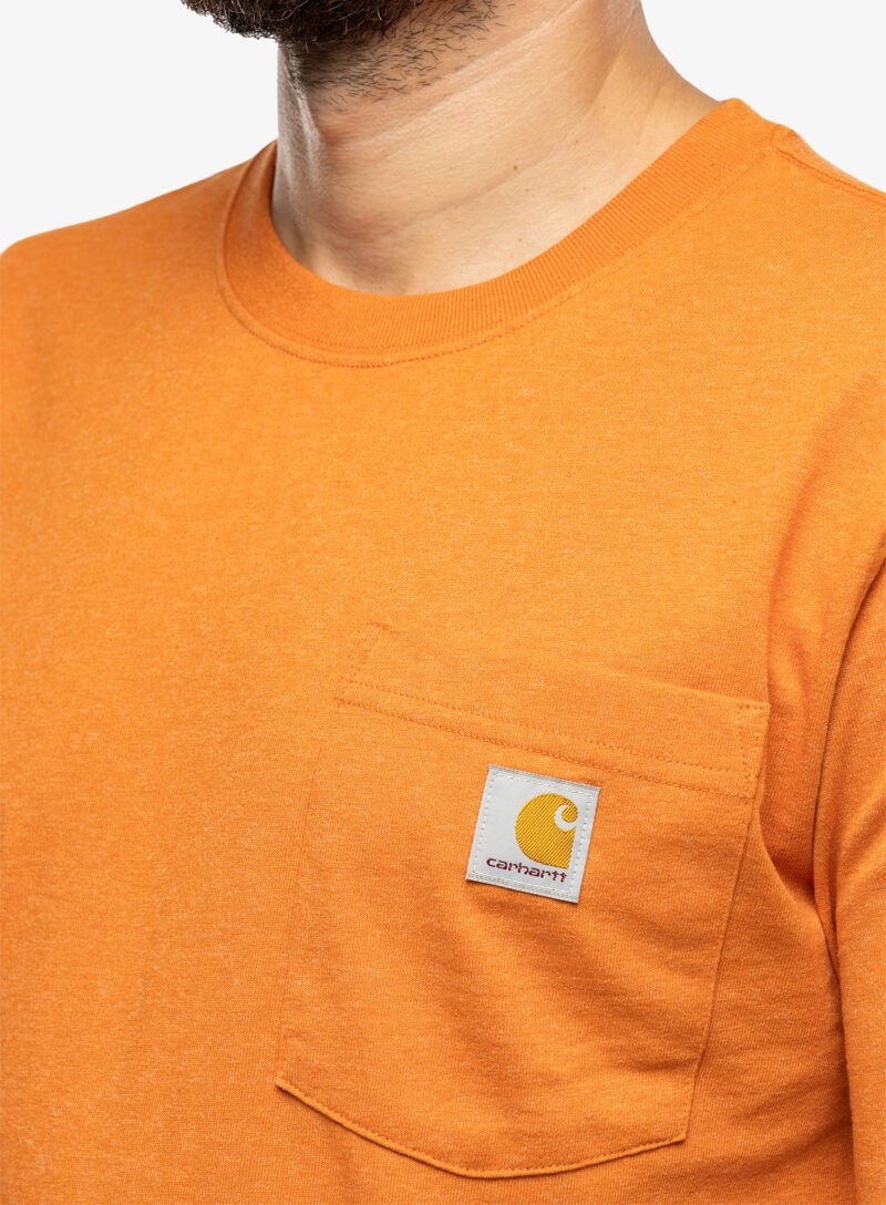 Preţ Tricou barbati Carhartt K87 Pocket S/S T-Shirt - marmalade heather