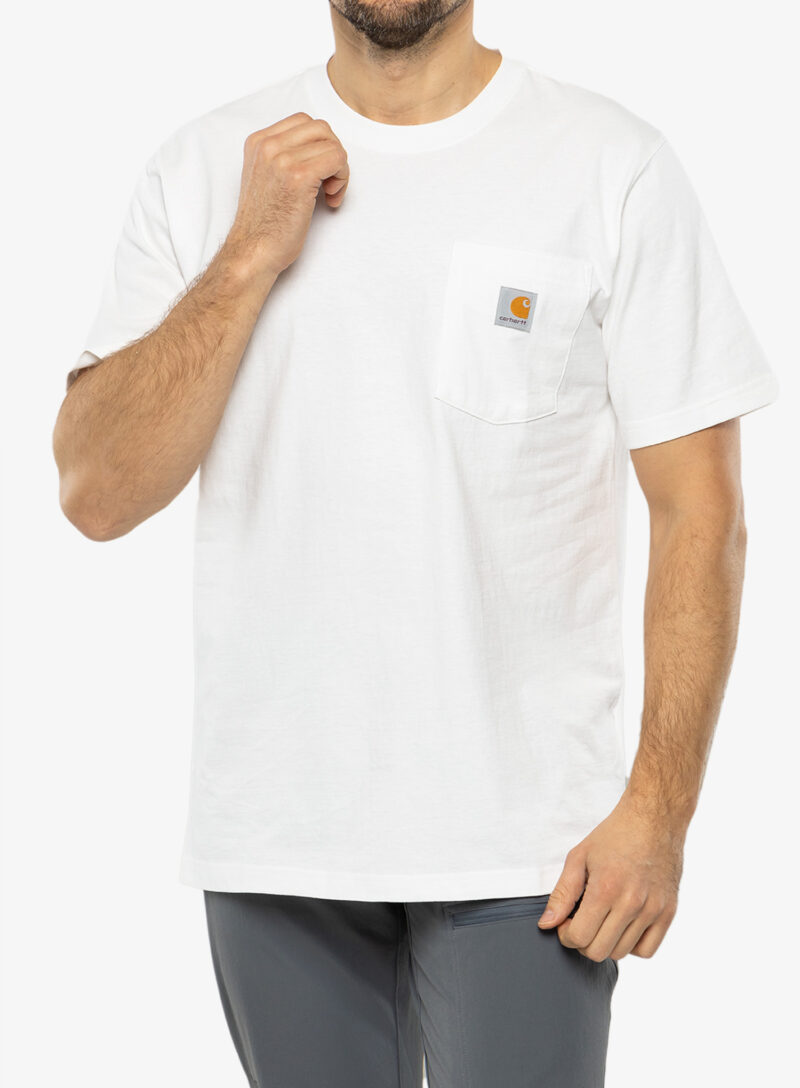 Cumpăra Tricou barbati Carhartt K87 Pocket S/S T-Shirt - white