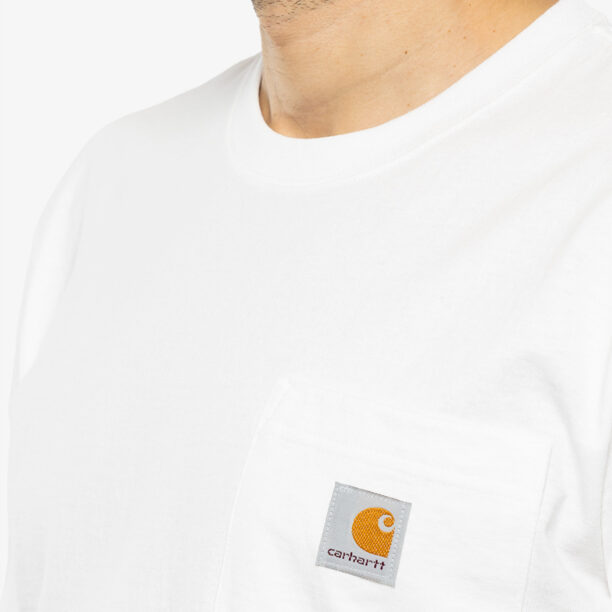 Preţ Tricou barbati Carhartt K87 Pocket S/S T-Shirt - white