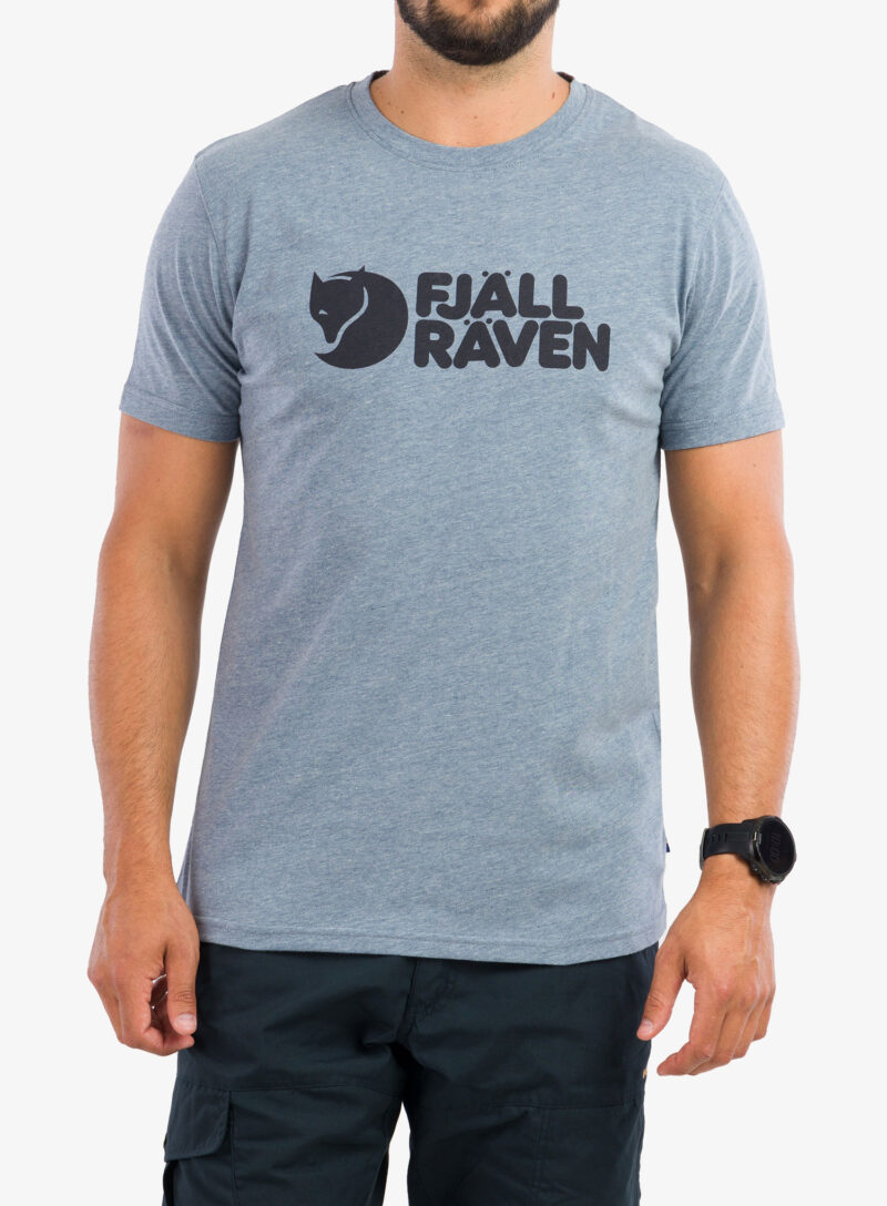 Cumpăra Tricou barbati Fjallraven Logo T-shirt - uncle blue/melange