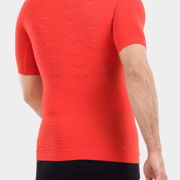 Tricou barbati X-Bionic Effektor 4.0 Run - sunset orange/pearl grey preţ