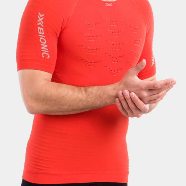 Tricou barbati X-Bionic Effektor 4.0 Run - sunset orange/pearl grey