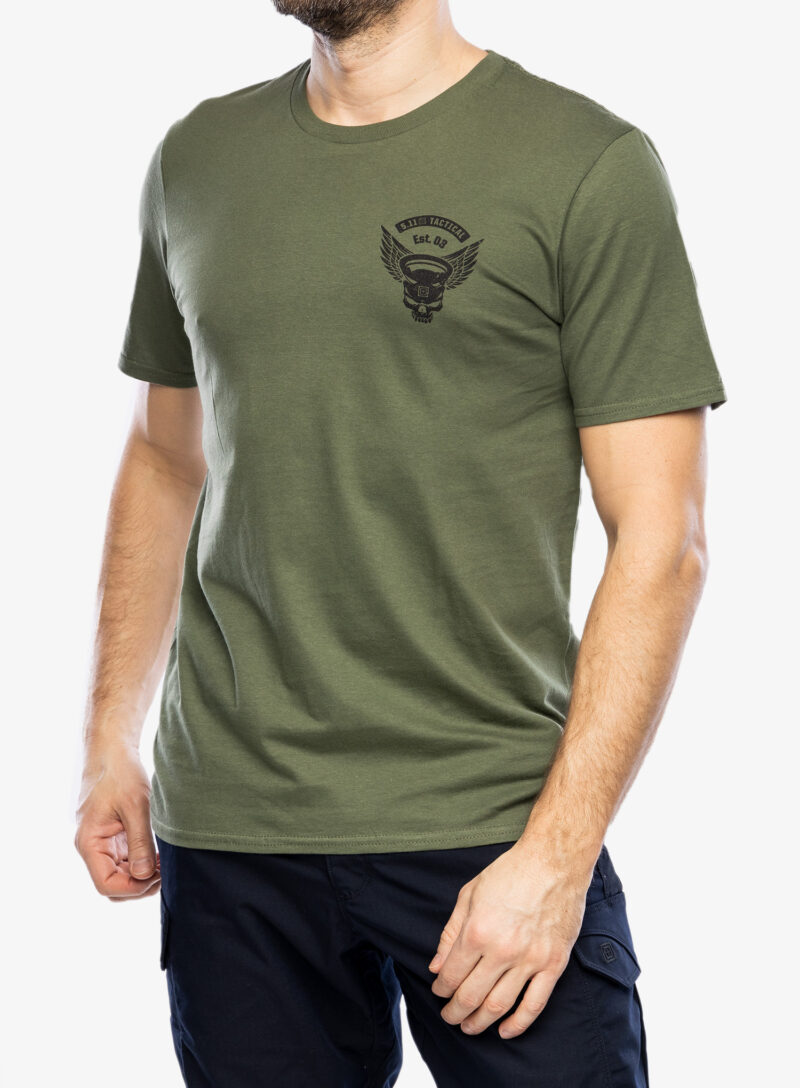 Cumpăra Tricou bumbac 5.11 Emea Kettle Skull S/S Tee - military green