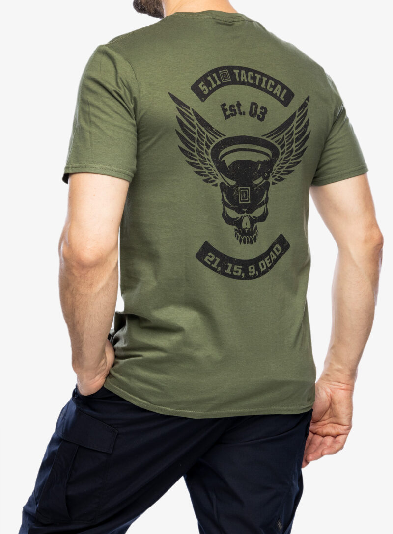 Preţ Tricou bumbac 5.11 Emea Kettle Skull S/S Tee - military green