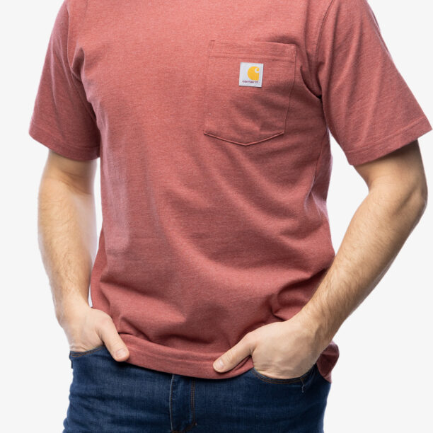 Cumpăra Tricou bumbac Carhartt K87 Pocket S/S T-Shirt - apple butter heather