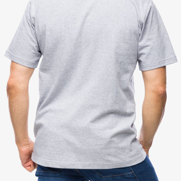 Tricou bumbac Carhartt K87 Pocket S/S T-Shirt - heather grey preţ