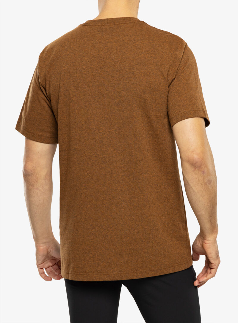 Tricou bumbac Carhartt K87 Pocket S/S T-Shirt - oiled walnut heather preţ