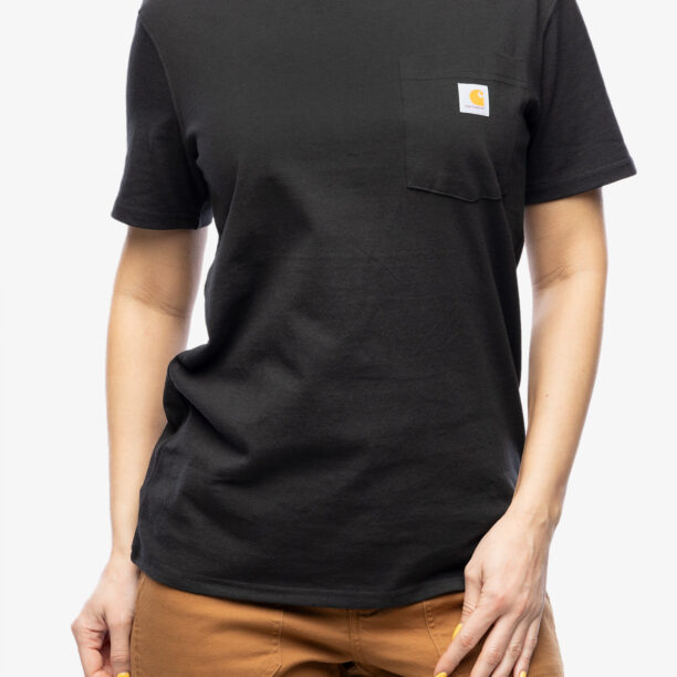 Tricou bumbac Carhartt Workwear Pocket S/S T-Shirt - black