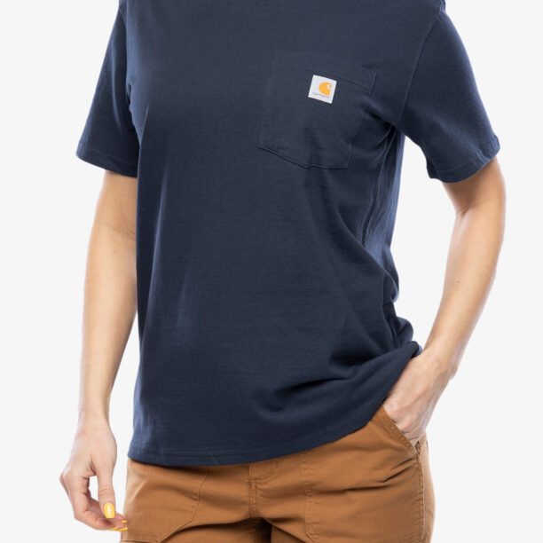 Tricou bumbac Carhartt Workwear Pocket S/S T-Shirt - navy