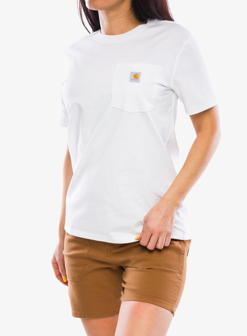 Tricou bumbac Carhartt Workwear Pocket S/S T-Shirt - white