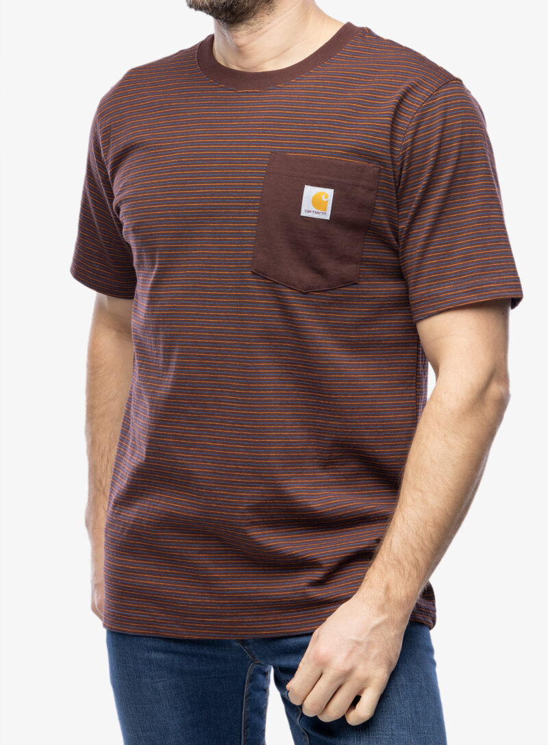 Cumpăra Tricou bumbac Cartartt Relaxed S/S Pocket Stripe T-Shirt - port stripe