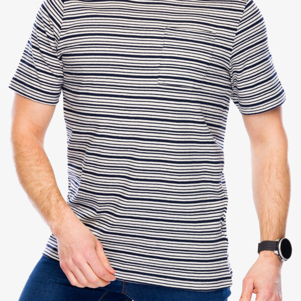 Tricou bumbac Craghoppers Mollugo SS T-Shirt - blue navy stripe