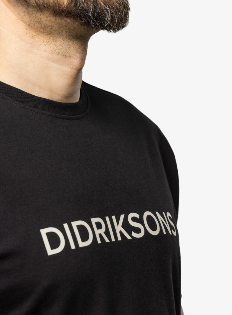 Tricou bumbac Didriksons Harald T-Shirt Didriksons - black - imagine 6