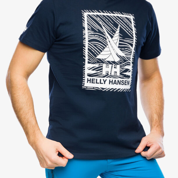 Tricou bumbac Helly Hansen Shoreline T-Shirt 2.0 - navy 2.0