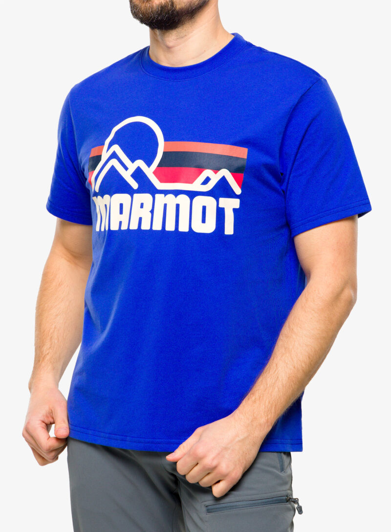 Tricou bumbac Marmot Coastal Tee SS - trail blue