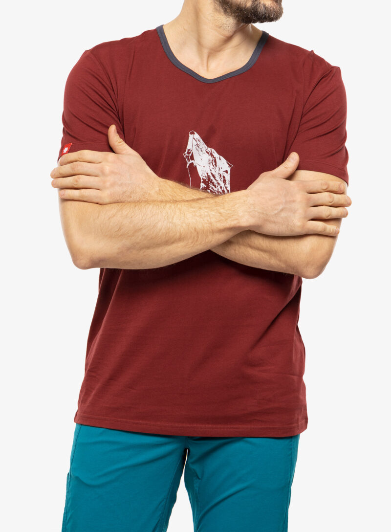 Tricou bumbac Ocun Classic T Organic Airwolf - wine syrah