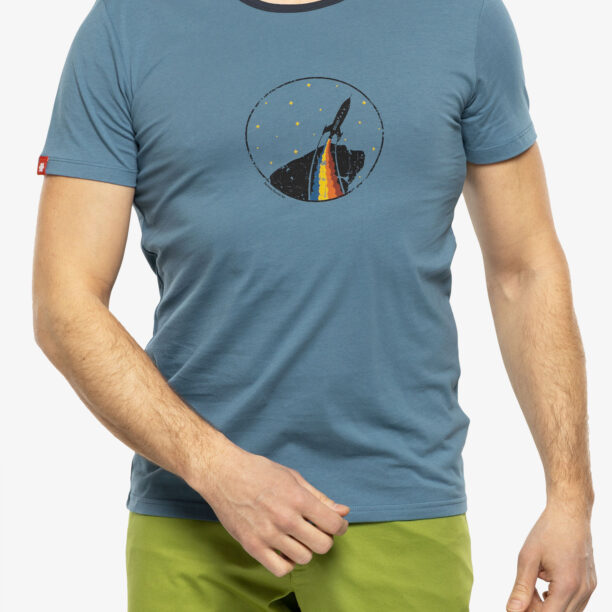 Tricou bumbac Ocun Classic T Organic Rainbow Rocket - bluestone