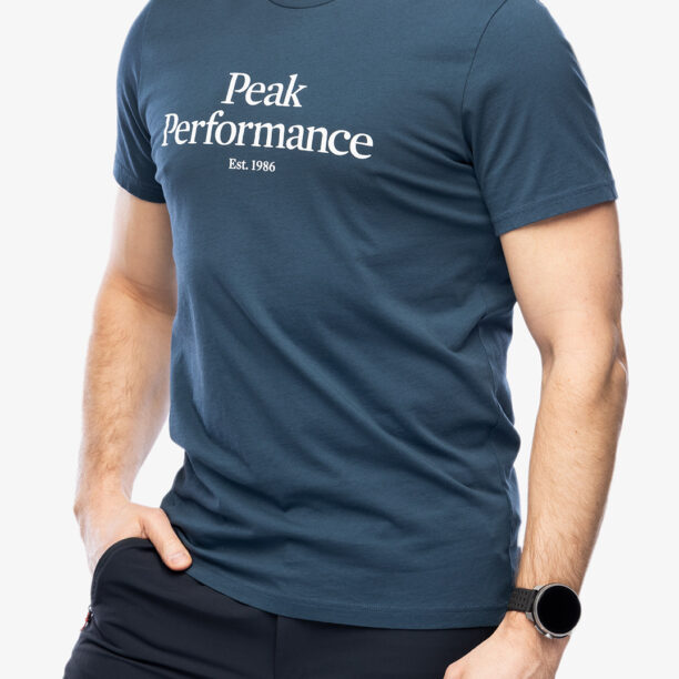 Cumpăra Tricou bumbac Peak Perfomance Original Tee - blue steel