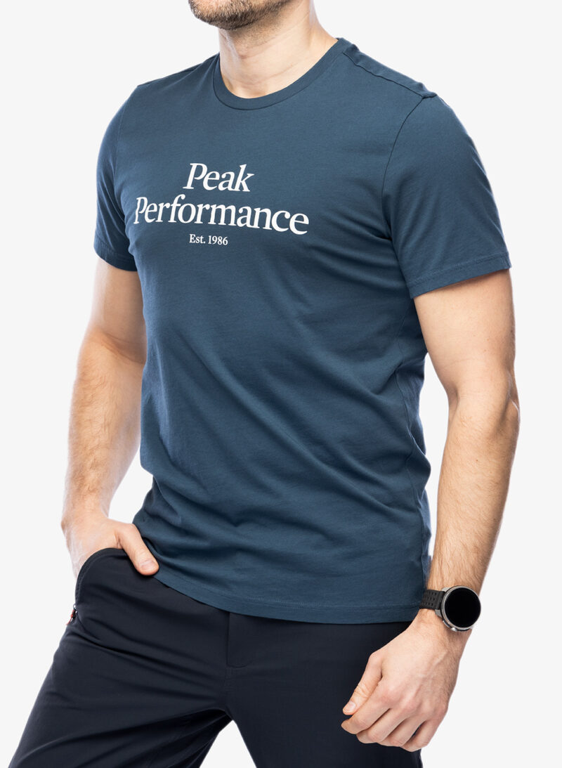 Cumpăra Tricou bumbac Peak Perfomance Original Tee - blue steel