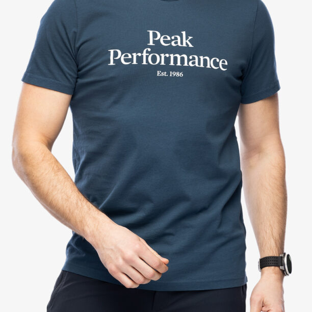 Tricou bumbac Peak Perfomance Original Tee - blue steel