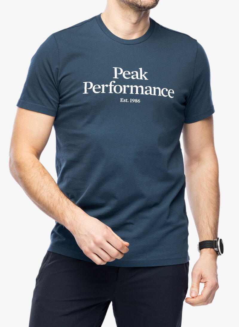 Tricou bumbac Peak Perfomance Original Tee - blue steel