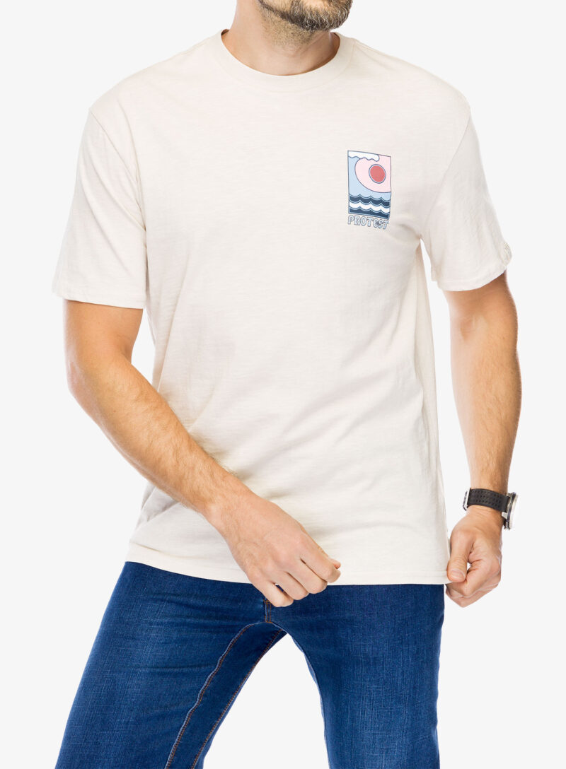 Tricou bumbac Protest Prtrudge T-Shirt - kit off white