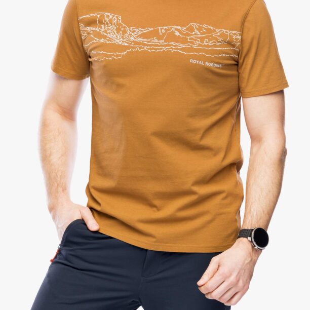 Tricou bumbac Royal Robbins RR Graphic S/S - caramel cafe