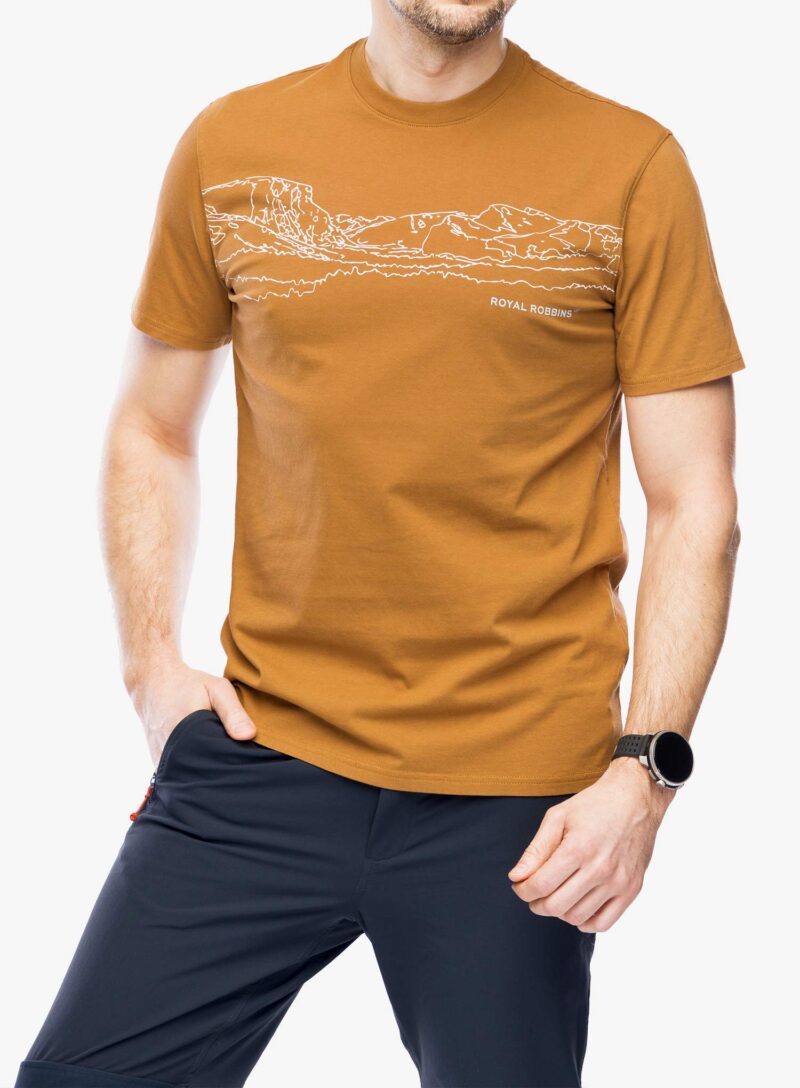 Tricou bumbac Royal Robbins RR Graphic S/S - caramel cafe