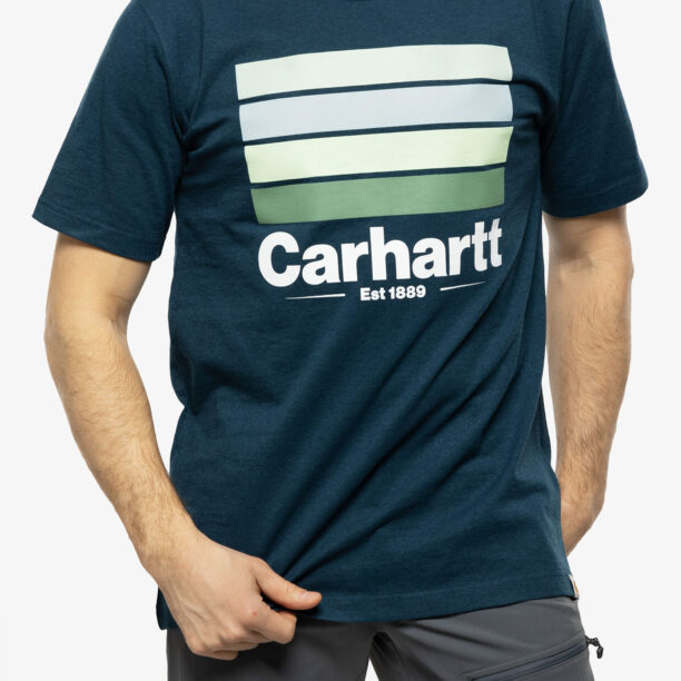 Tricou bumbac barbati Carhartt Line Graphic S/S T-Shirt - night blue