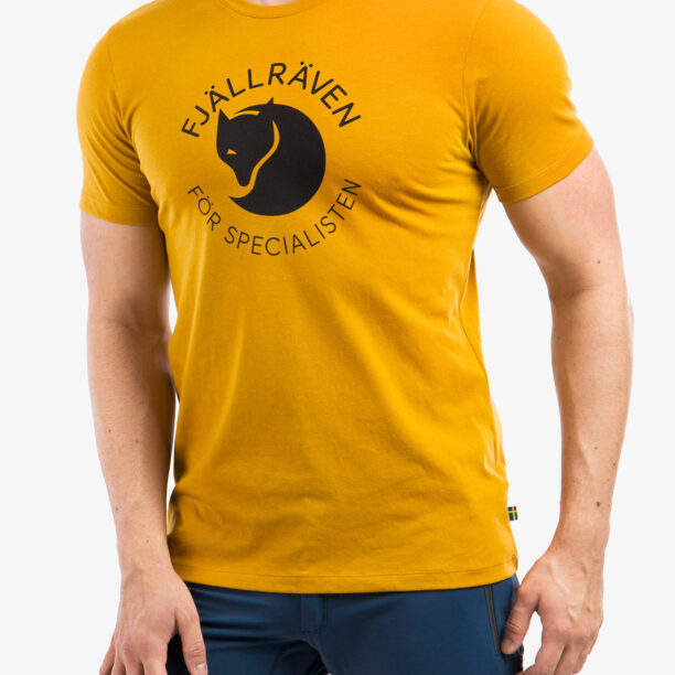 Tricou bumbac barbati Fjallraven Fjallraven Fox T-shirt - acorn