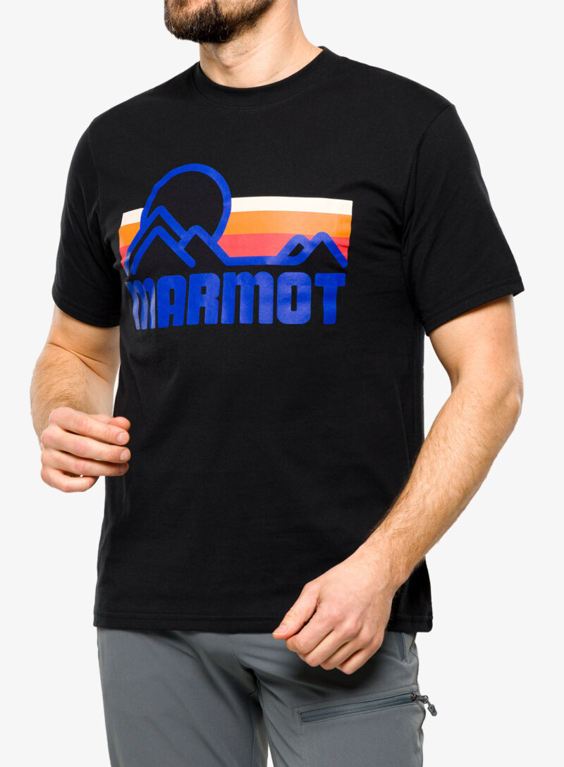 Tricou bumbac barbati Marmot Coastal Tee SS - black