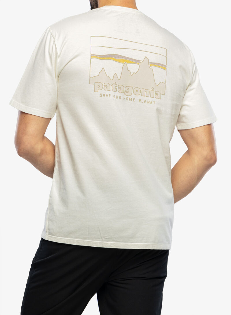 Tricou bumbac barbati Patagonia 73 Skyline Organic T-Shirt - birch white preţ