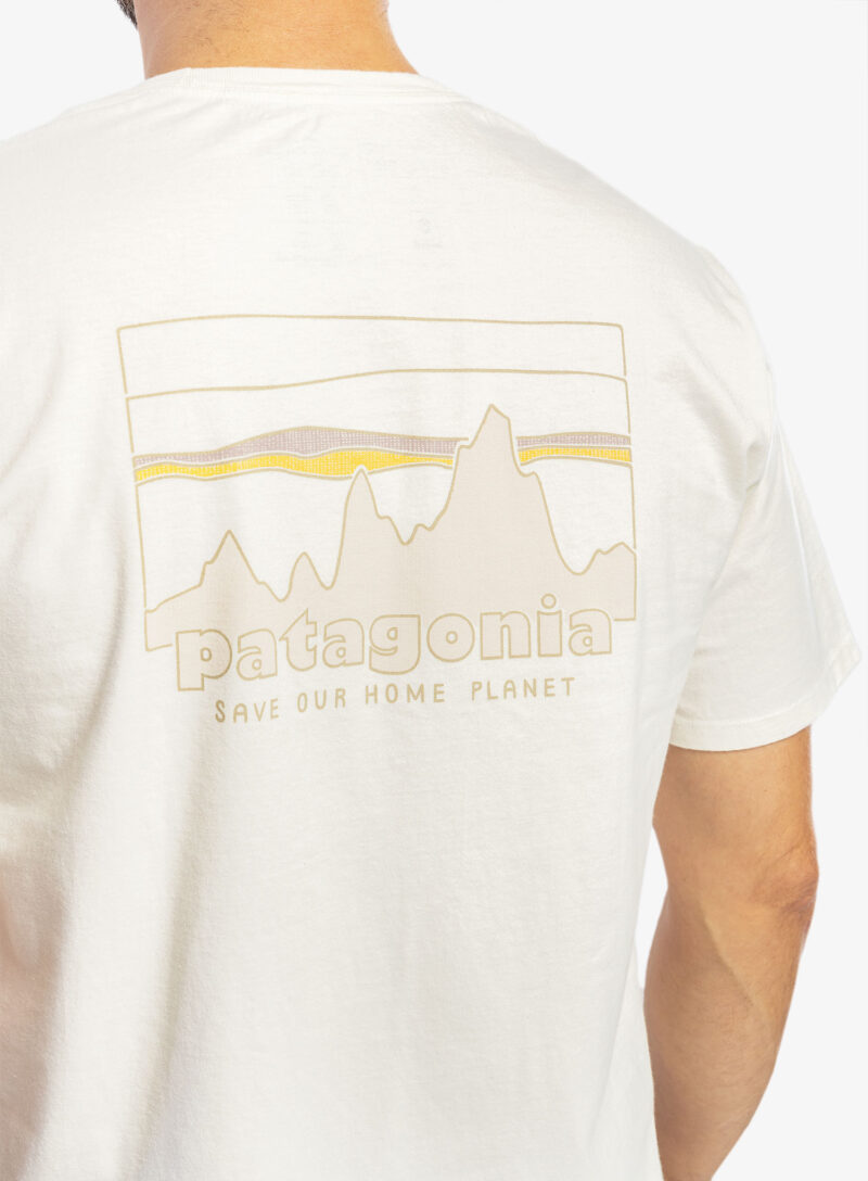 Preţ Tricou bumbac barbati Patagonia 73 Skyline Organic T-Shirt - birch white