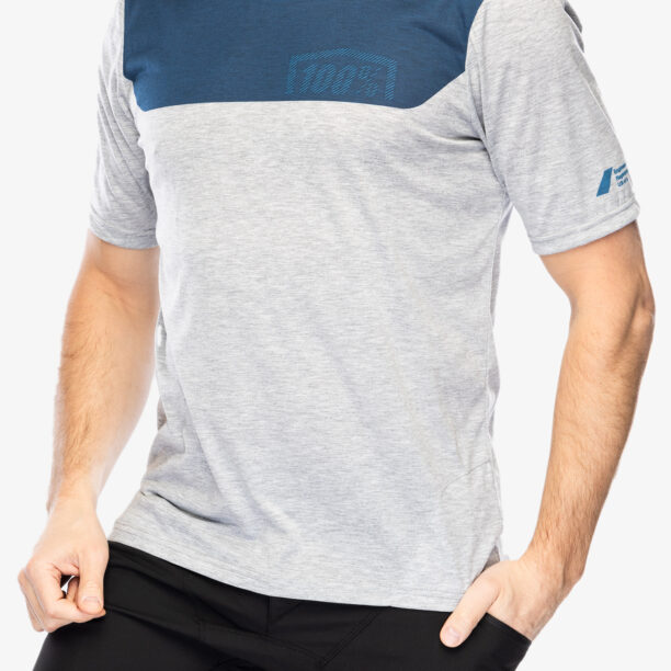 Cumpăra Tricou ciclism 100% Airmatic Short Sleeve Jersey - grey/midnight