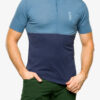 Tricou ciclism Mons Royale Cadence Half Zip T - blue state/midnight