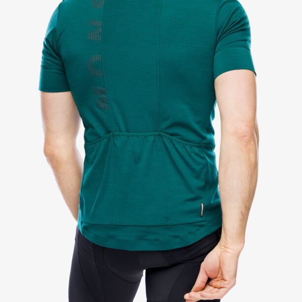 Tricou ciclism Mons Royale Roam Cargo Merino Shift Full Zip T - evergreen preţ