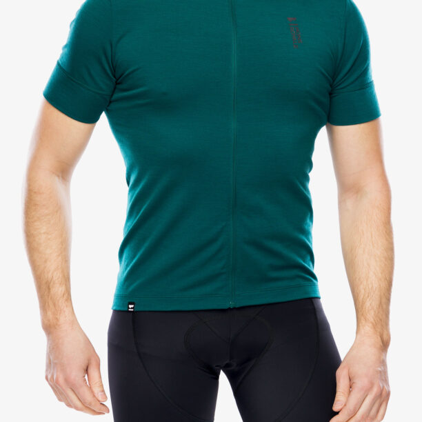 Tricou ciclism Mons Royale Roam Cargo Merino Shift Full Zip T - evergreen